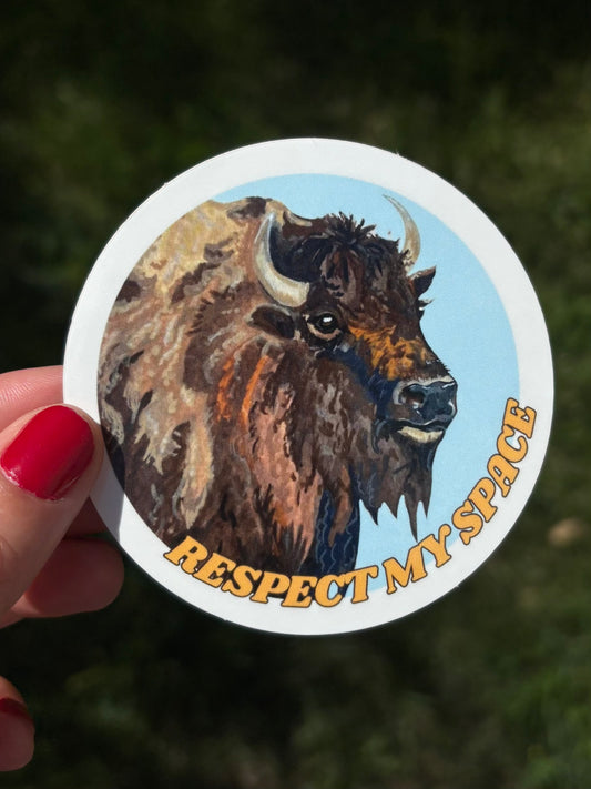 Respect my Space Sticker