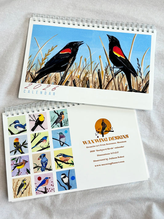 2026 Desk Calendar - Backyard Birds