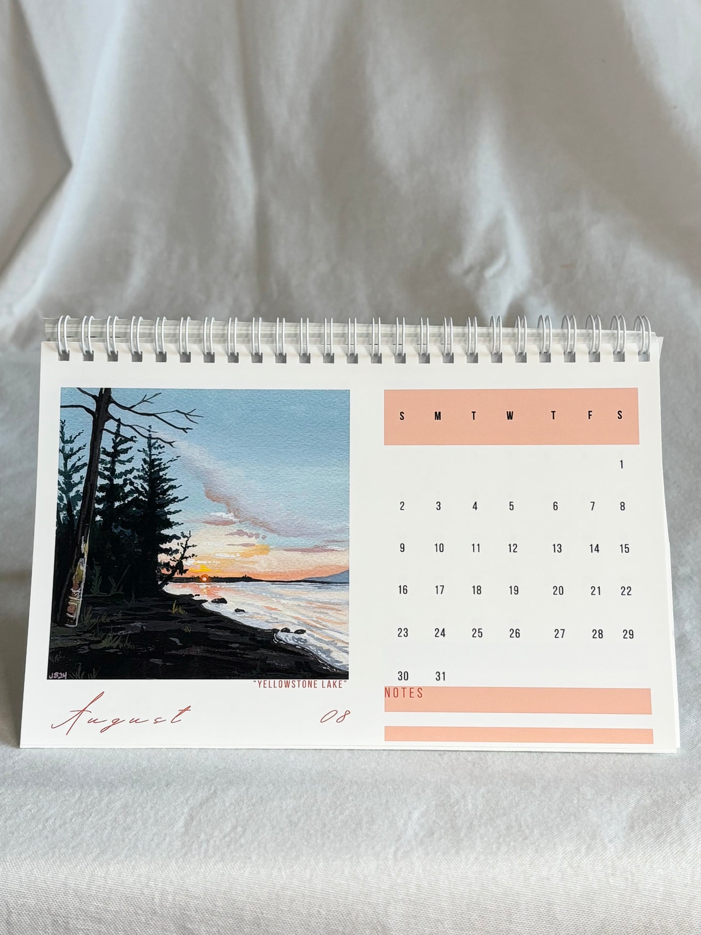 2026 Desk Calendar - Landscapes