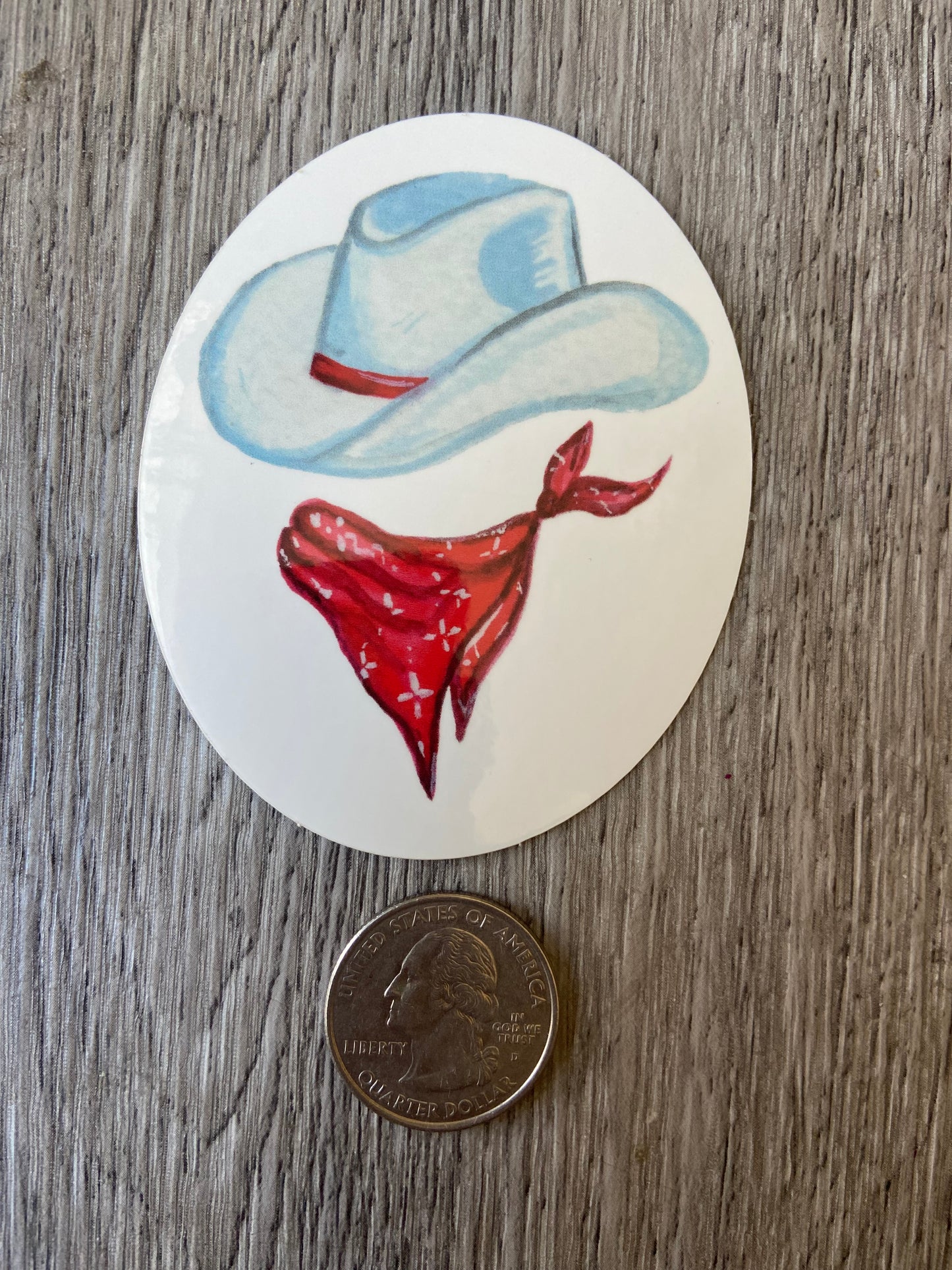 Cowboy hat and bandana