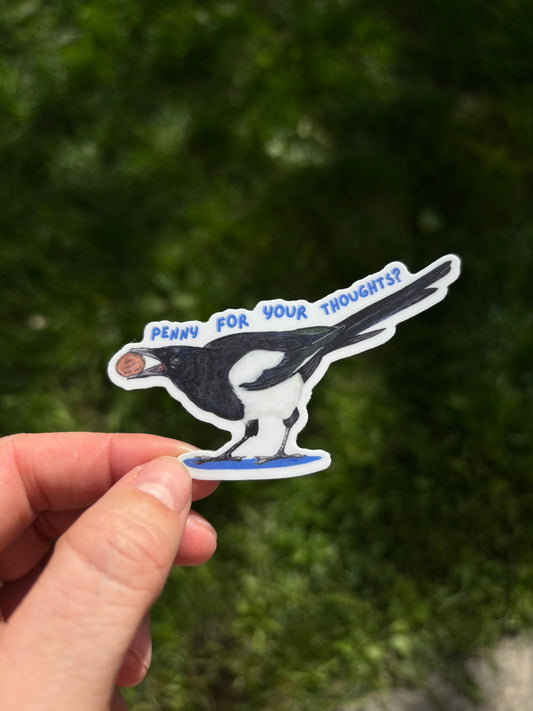 Penny for your thoughts? sticker
