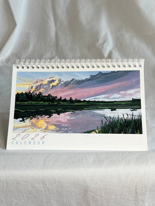 2026 Desk Calendar - Landscapes
