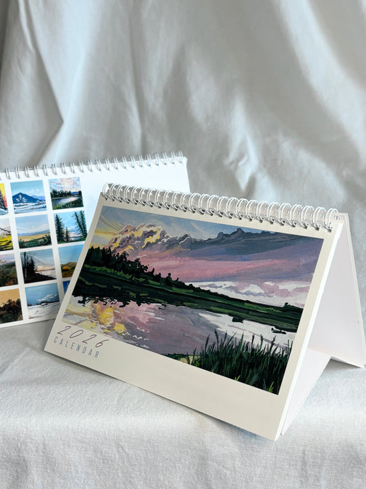 2026 Desk Calendar - Landscapes