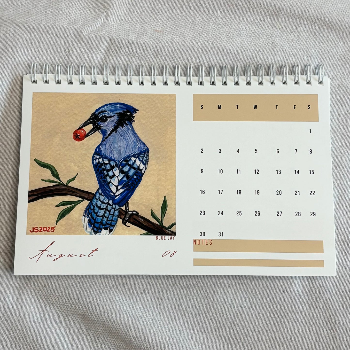 2026 Desk Calendar - Backyard Birds