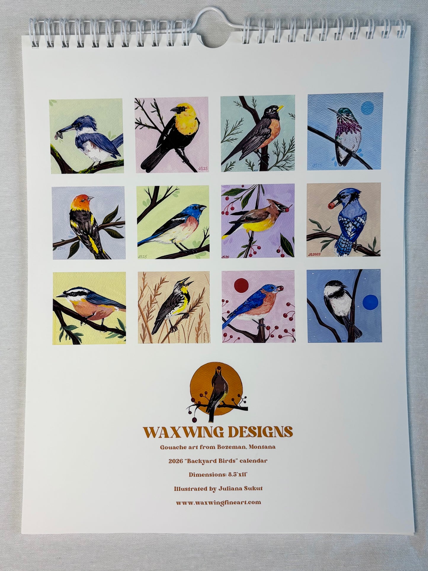 2026 Wall Calendars - Backyard Birds