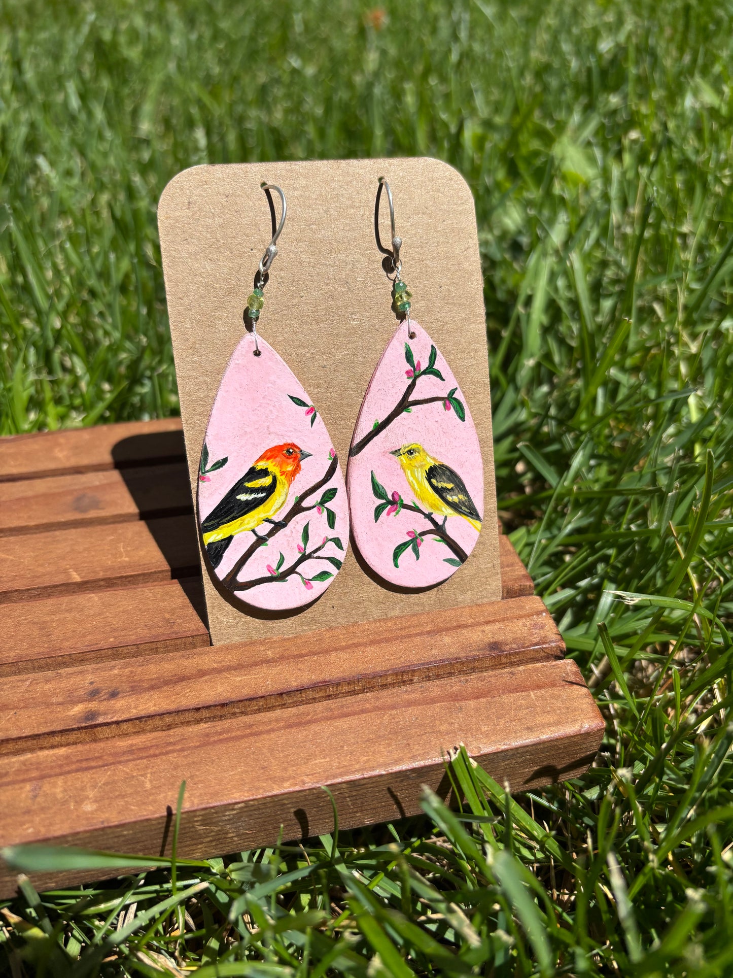 Western Tanagers earrings