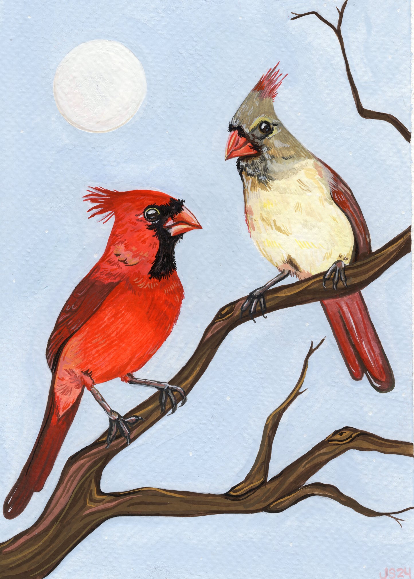 Cardinals | Original painting