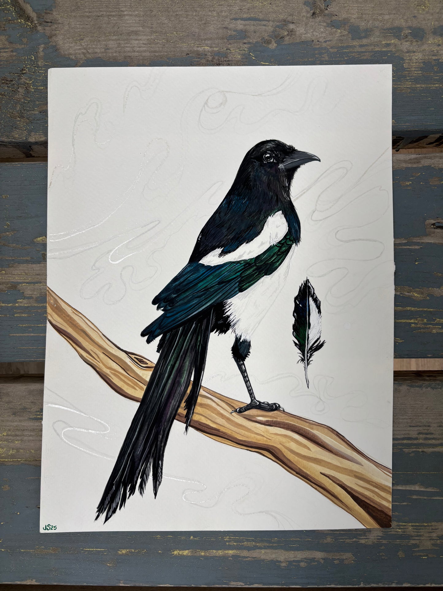 Perched | Original painting