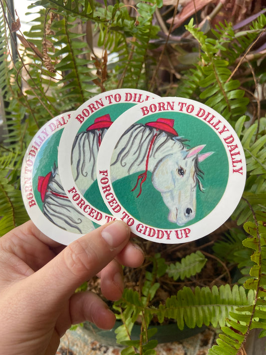 Dilly-Dally sticker