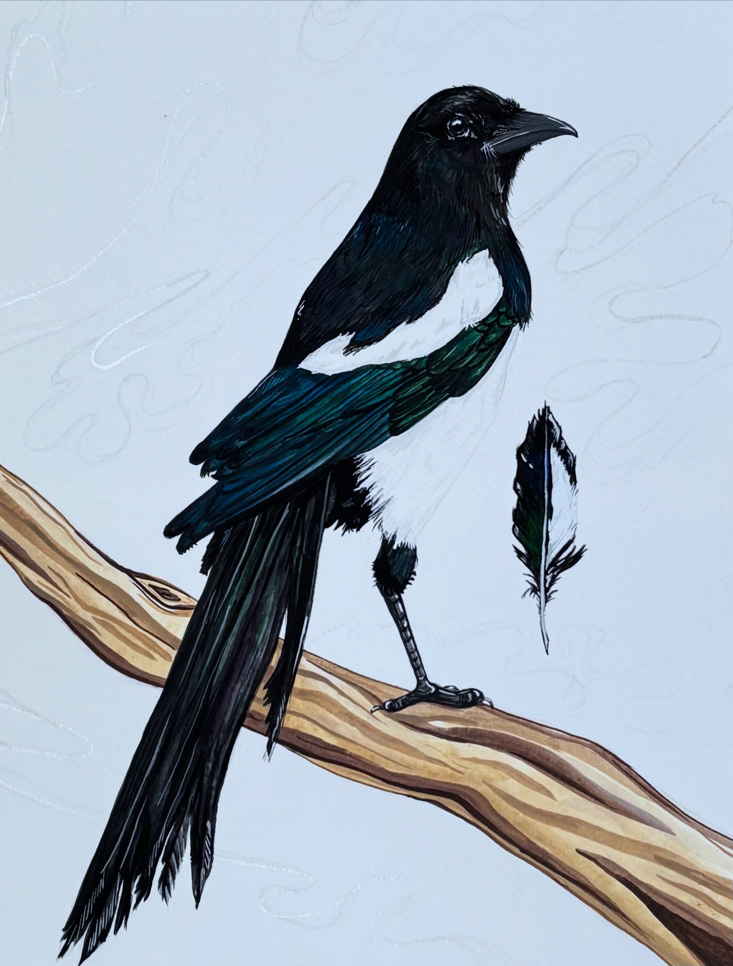 Perched | Original painting