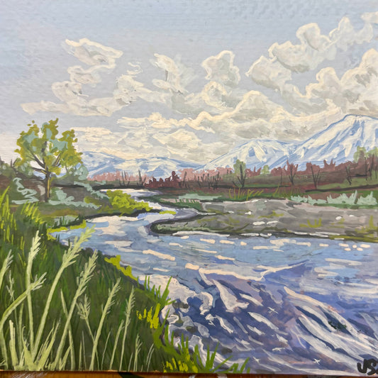 Sheep Mountain Fishing Access | Original Painting