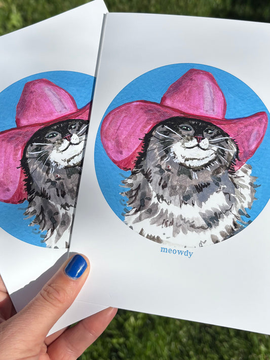 Meowdy Card
