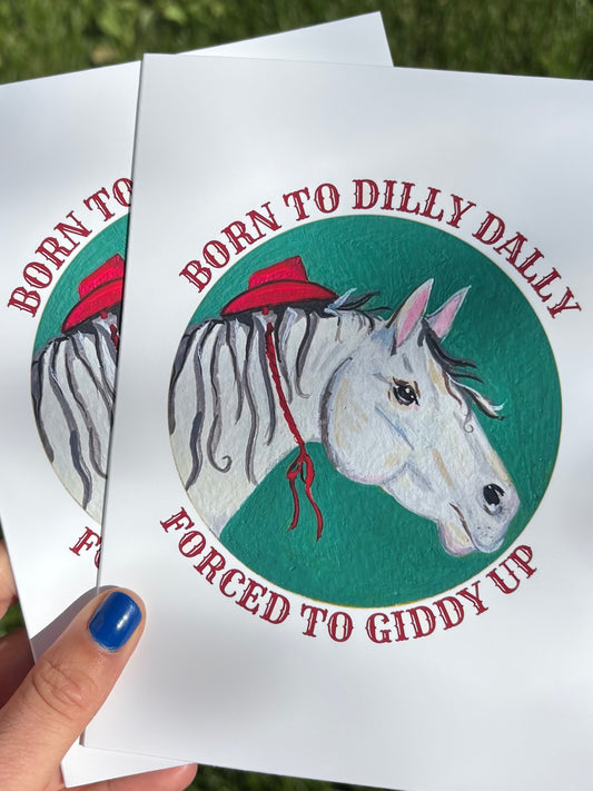 Dilly Dally Card