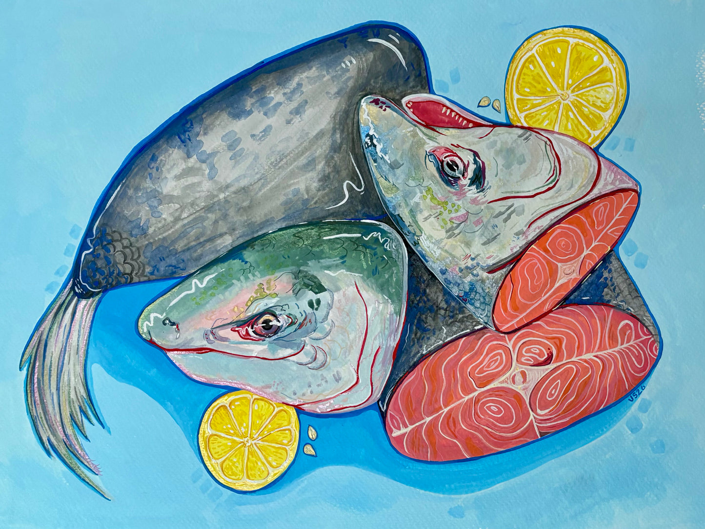 Fish Heads | Original painting