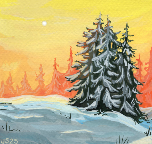 Winter Sunrise | Original Painting