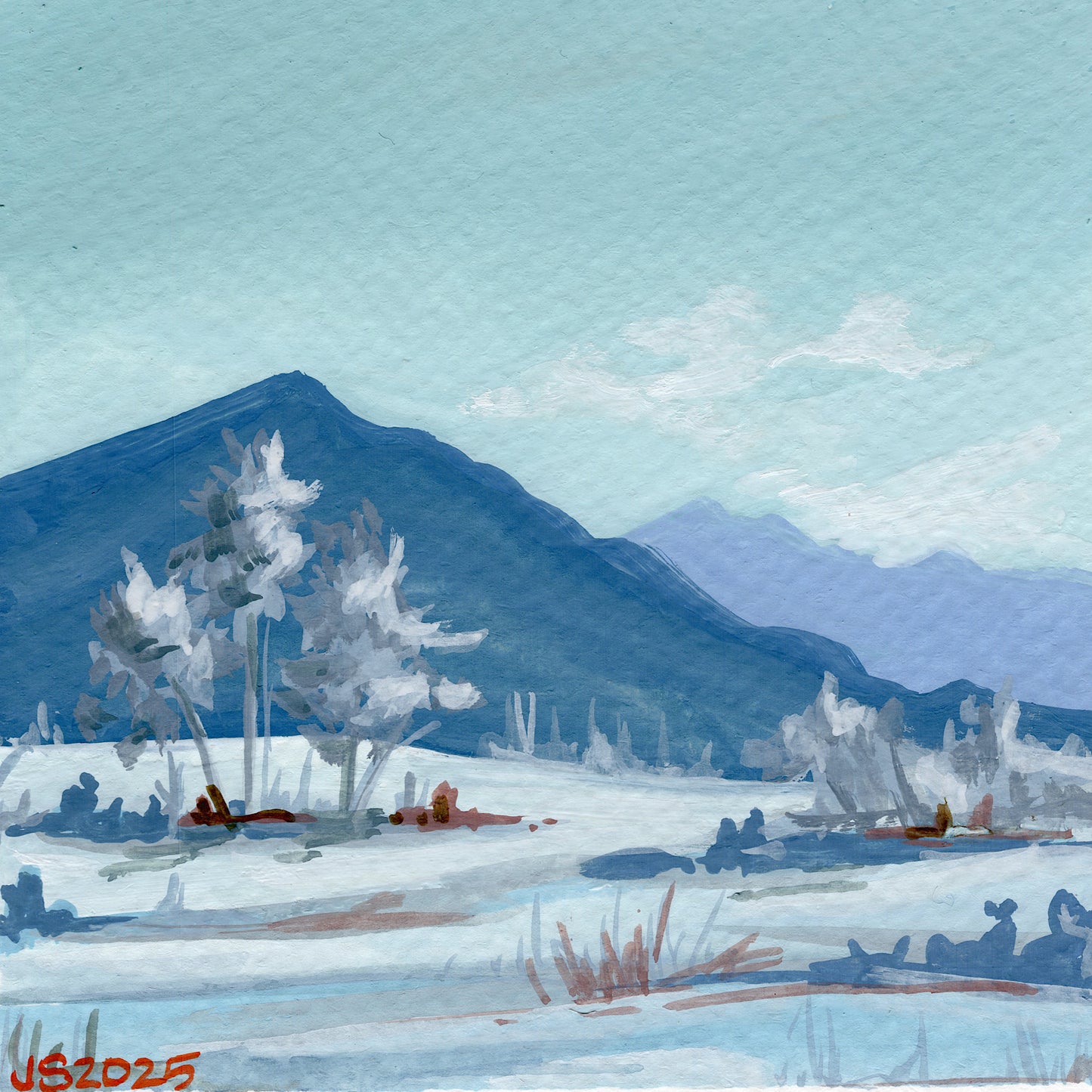 Icy Paradise Valley | Original Painting