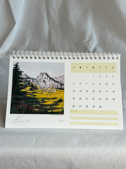 2026 Desk Calendar - Landscapes