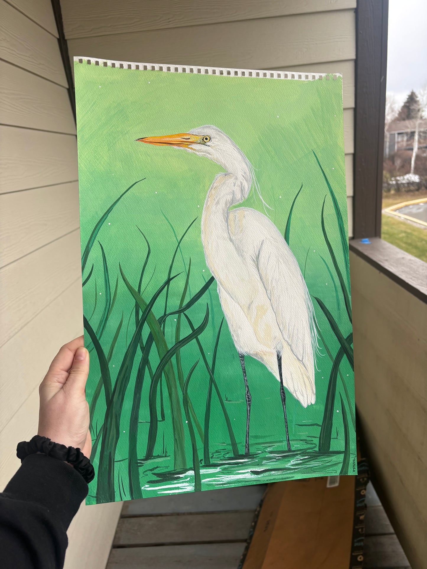 Egret | Original Painting