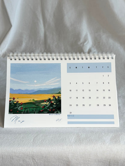 2026 Desk Calendar - Landscapes