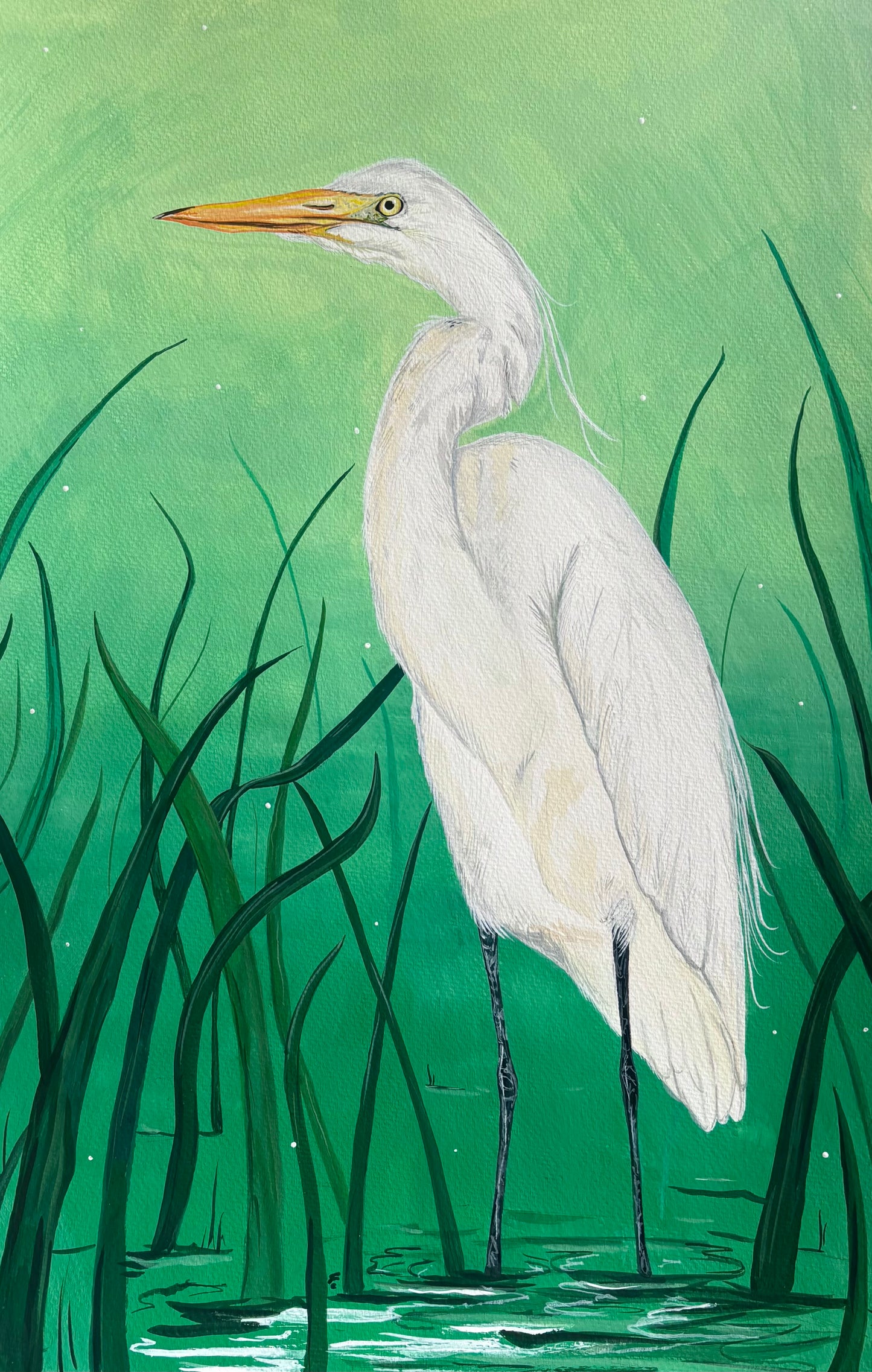 Egret | Original Painting