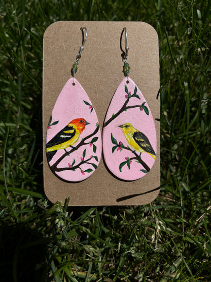Western Tanagers earrings