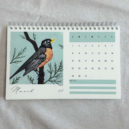 2026 Desk Calendar - Backyard Birds