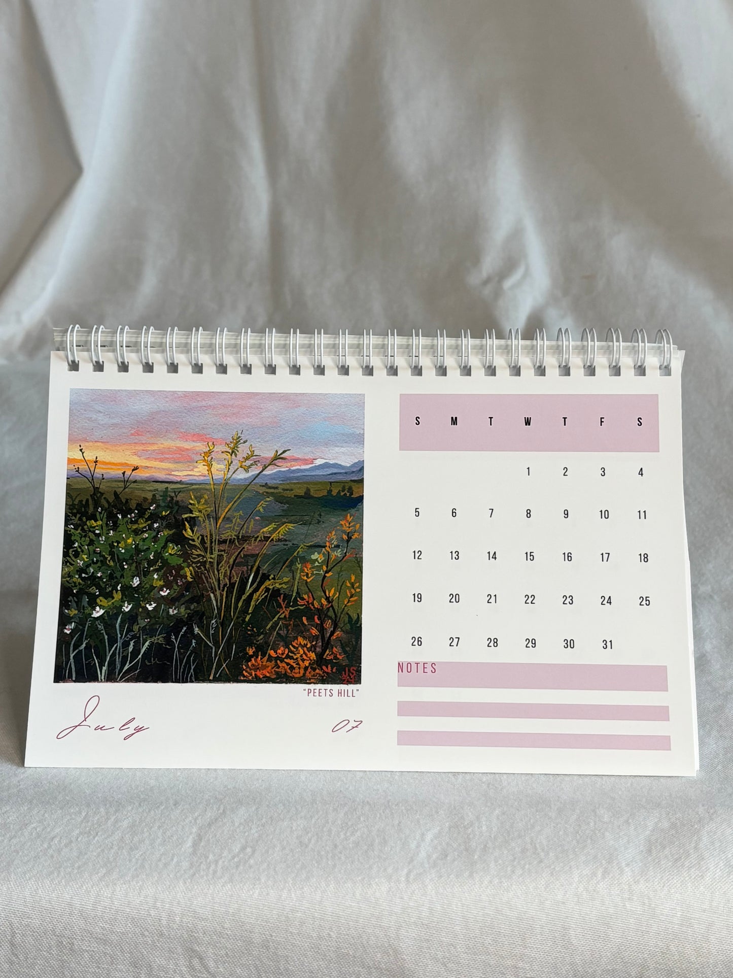 2026 Desk Calendar - Landscapes