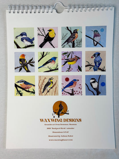 2026 Wall Calendars - Backyard Birds
