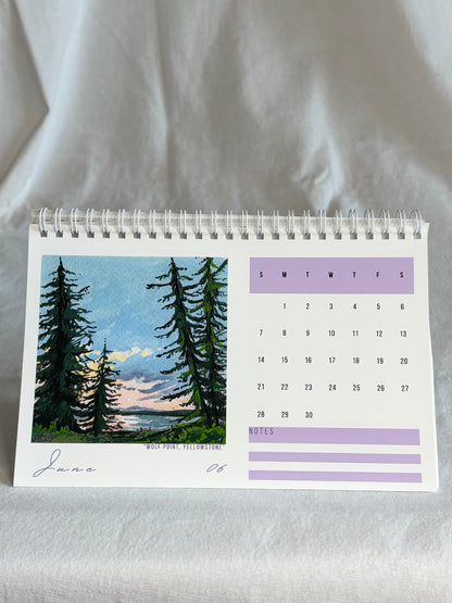 2026 Desk Calendar - Landscapes