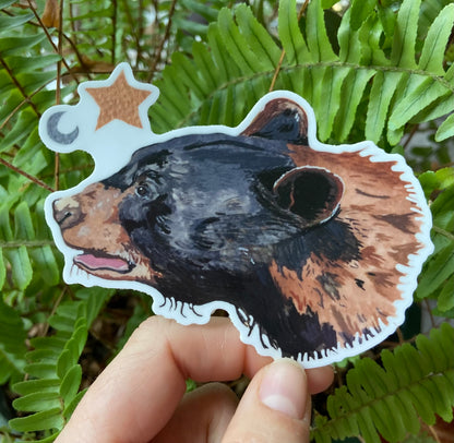 Star bear sticker