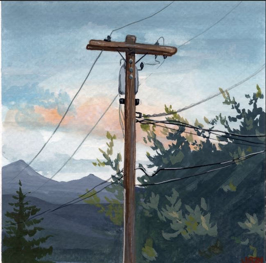 Telephone Line Livingston | Original Painting