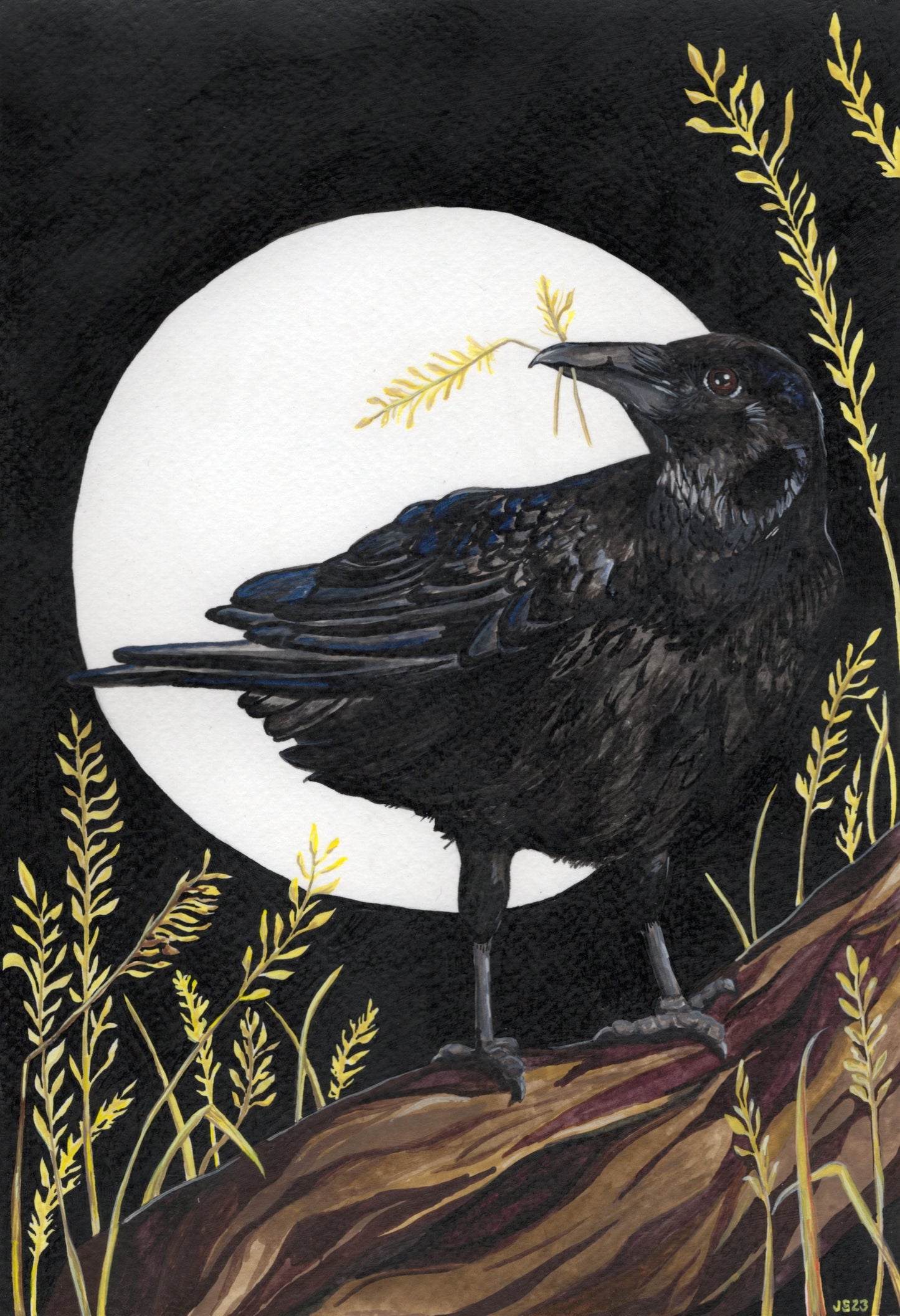 Crow | Original painting