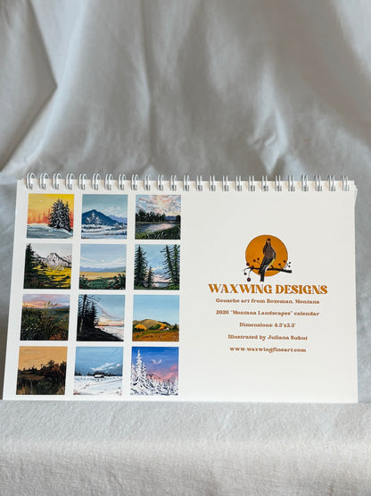 2026 Desk Calendar - Landscapes