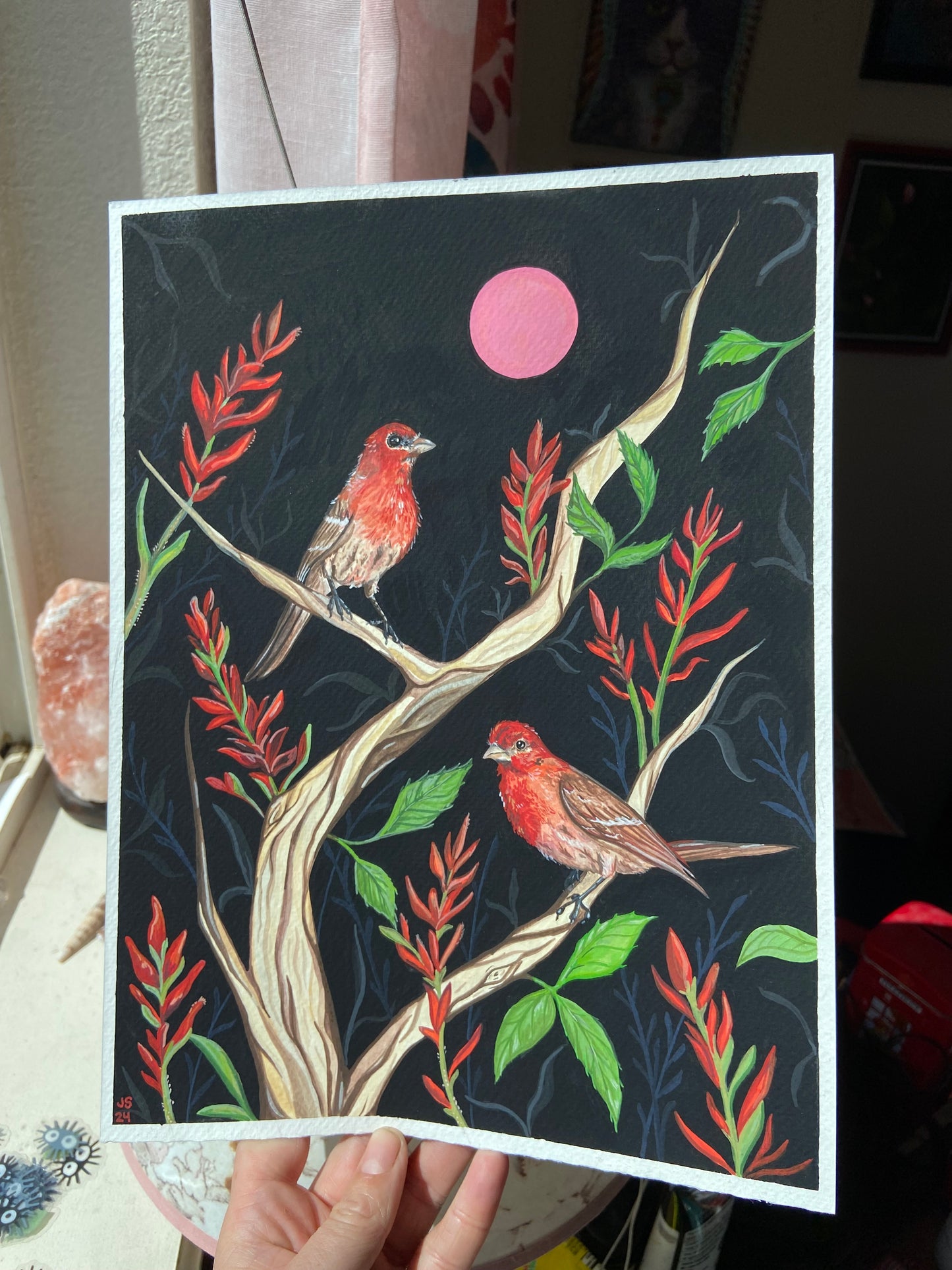 House finches | Original Painting