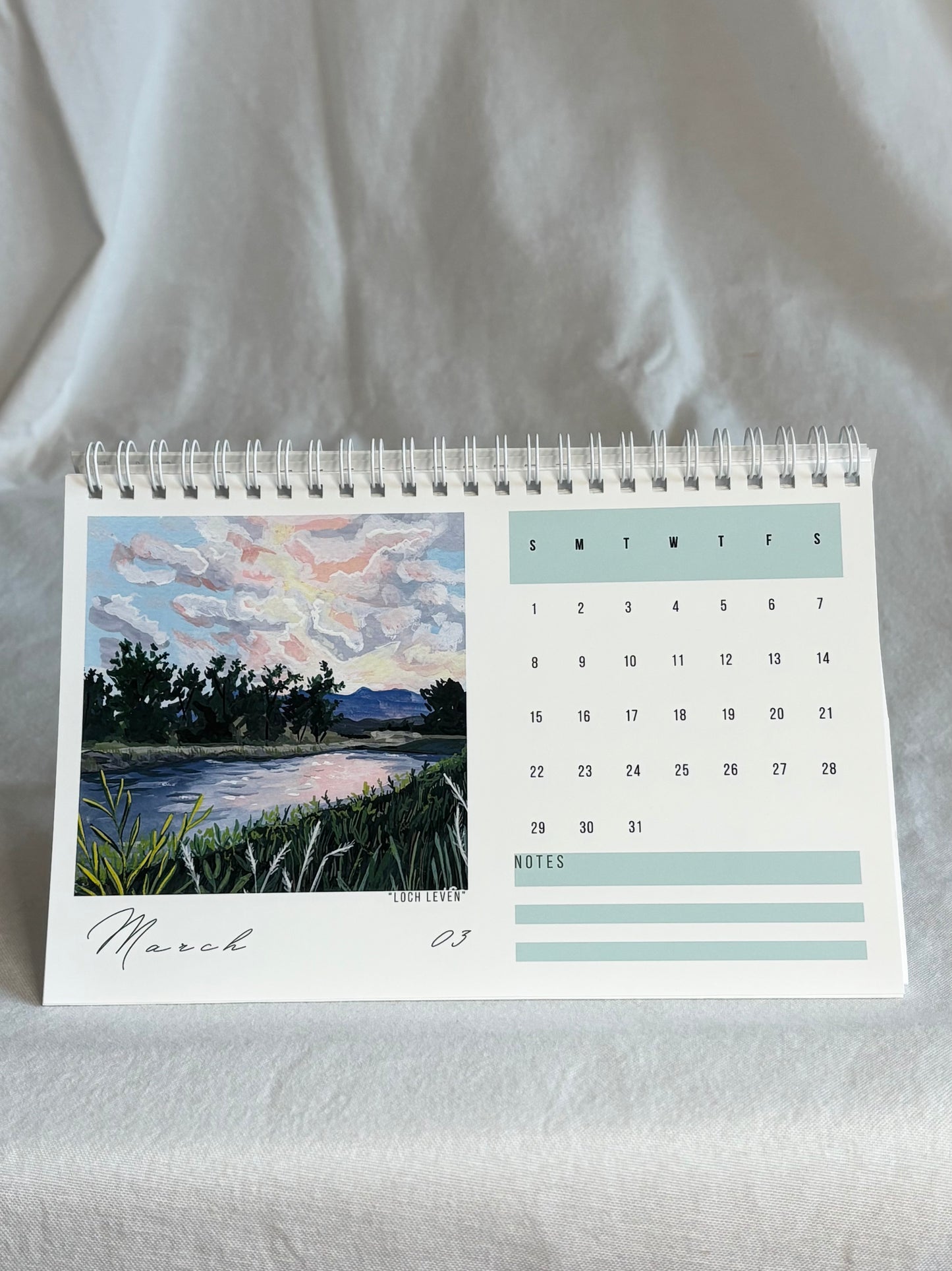2026 Desk Calendar - Landscapes
