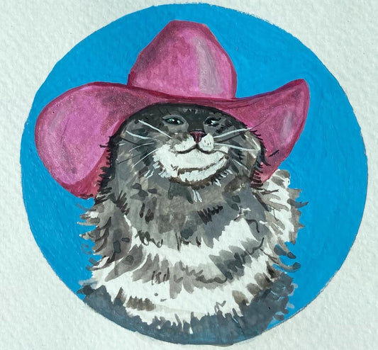 Cowboy Cat | Original Painting