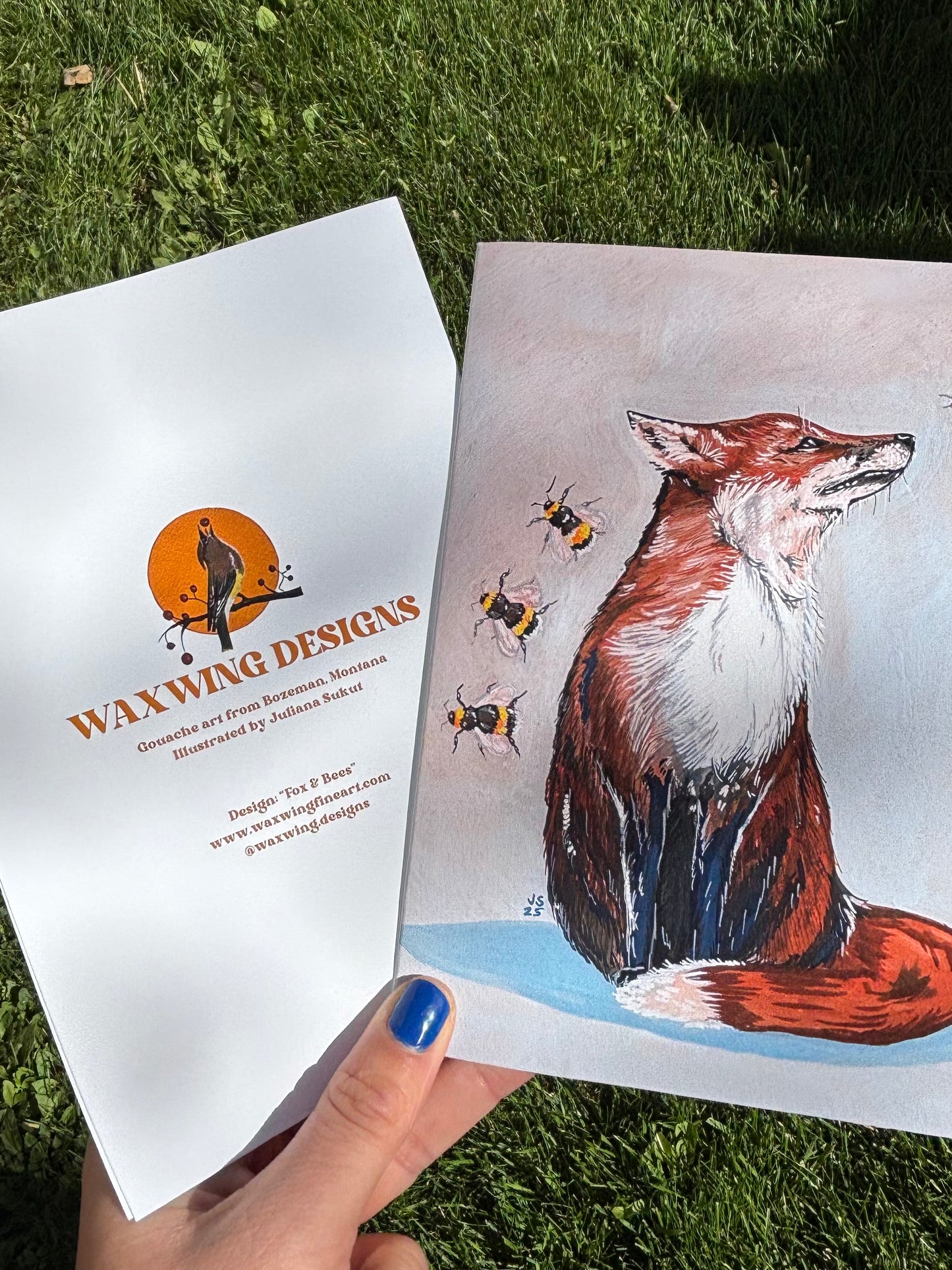 Fox and Bees Card