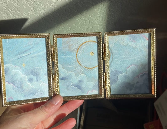 Clouds Triptych | Original Painting