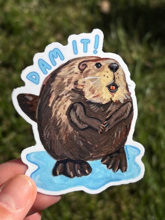 Dam it! sticker