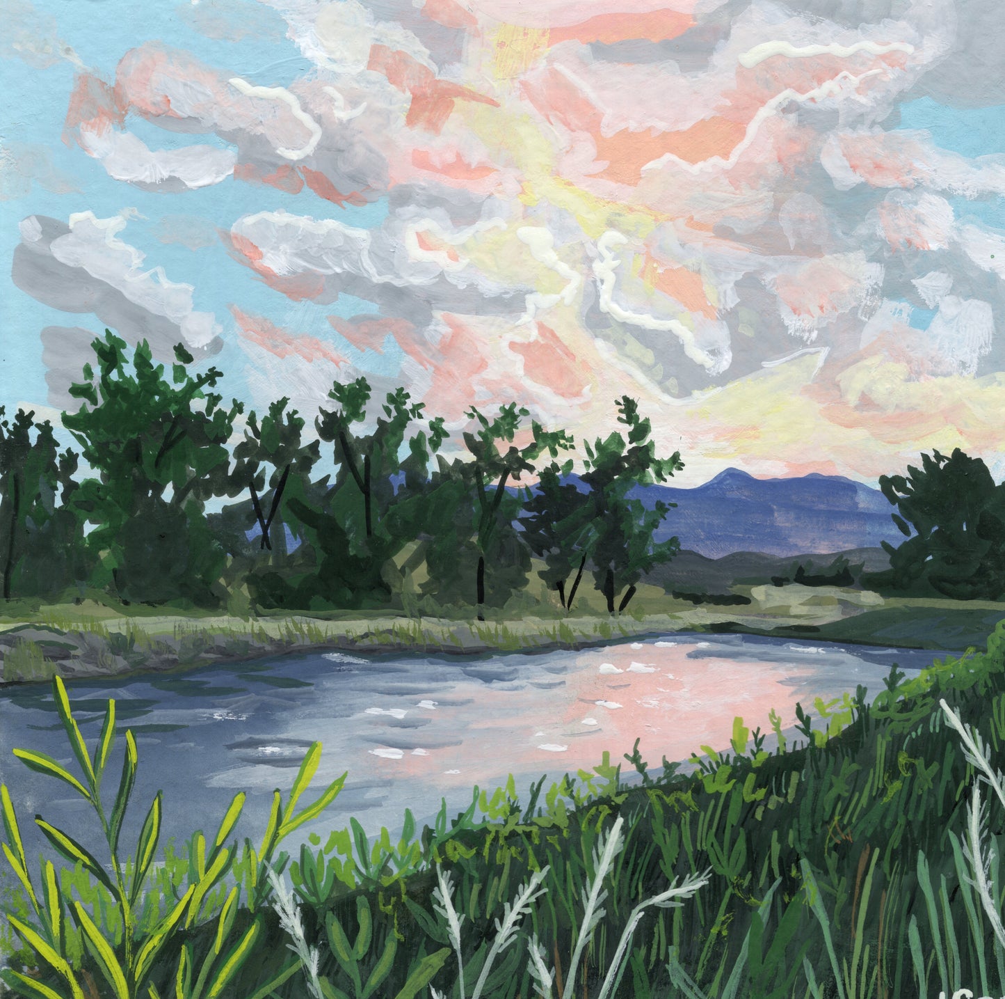 Loch Leven Sunset | Original Painting