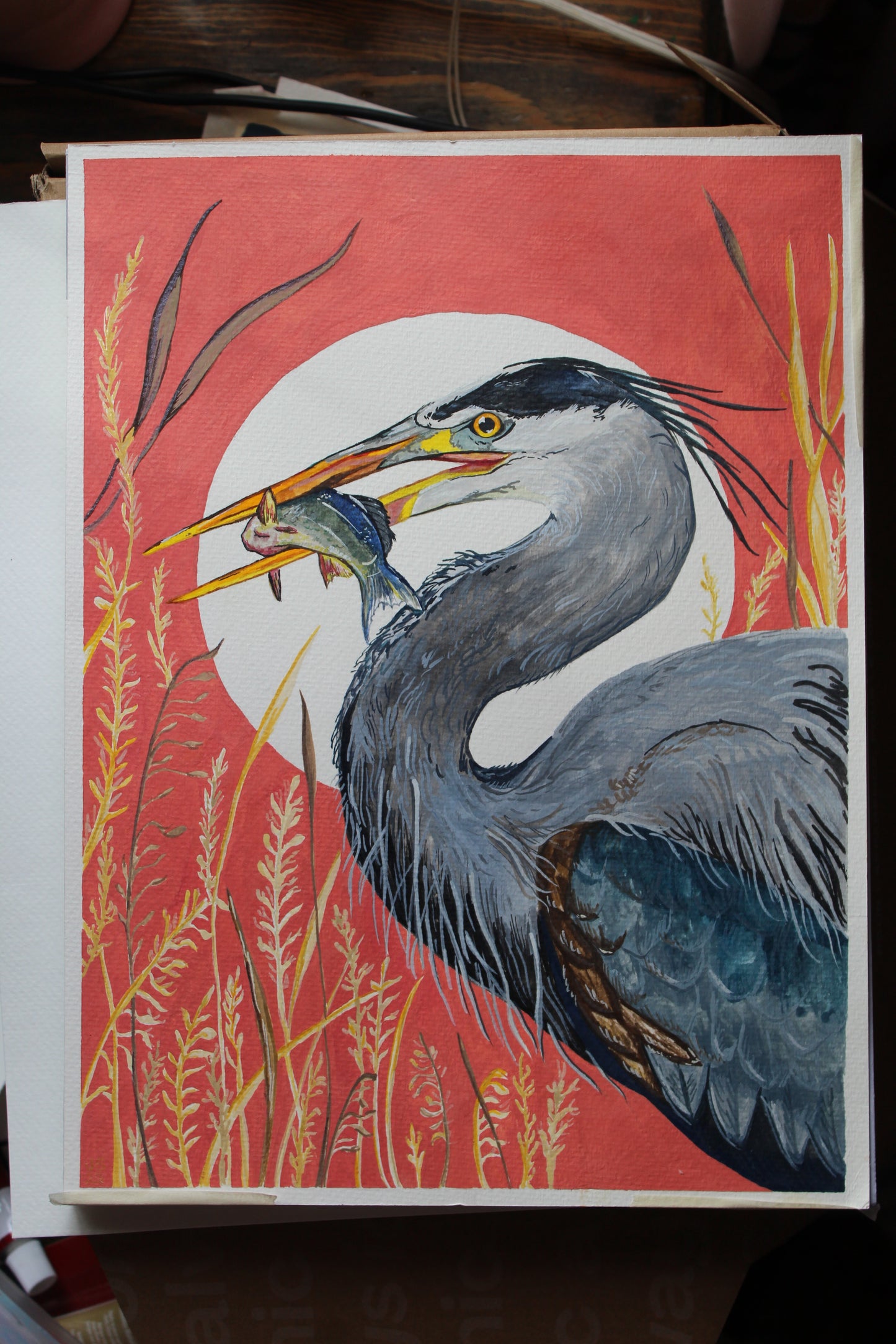 The Heron | Original painting