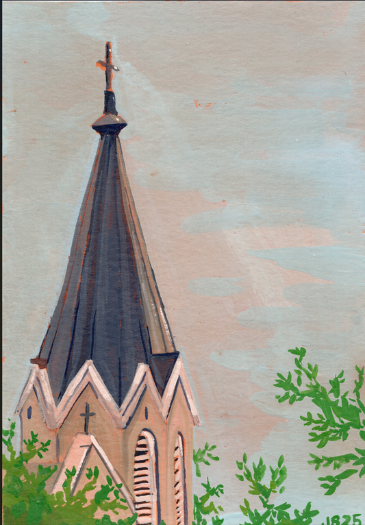 Holy Rosary on Main | Original painting