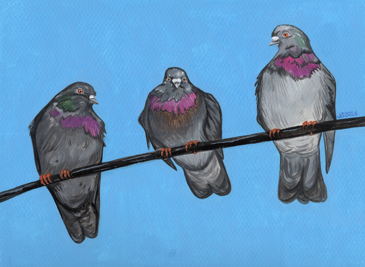 Playing Telephone | Original painting