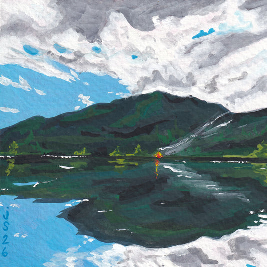 Campfire Reflection | Original Painting