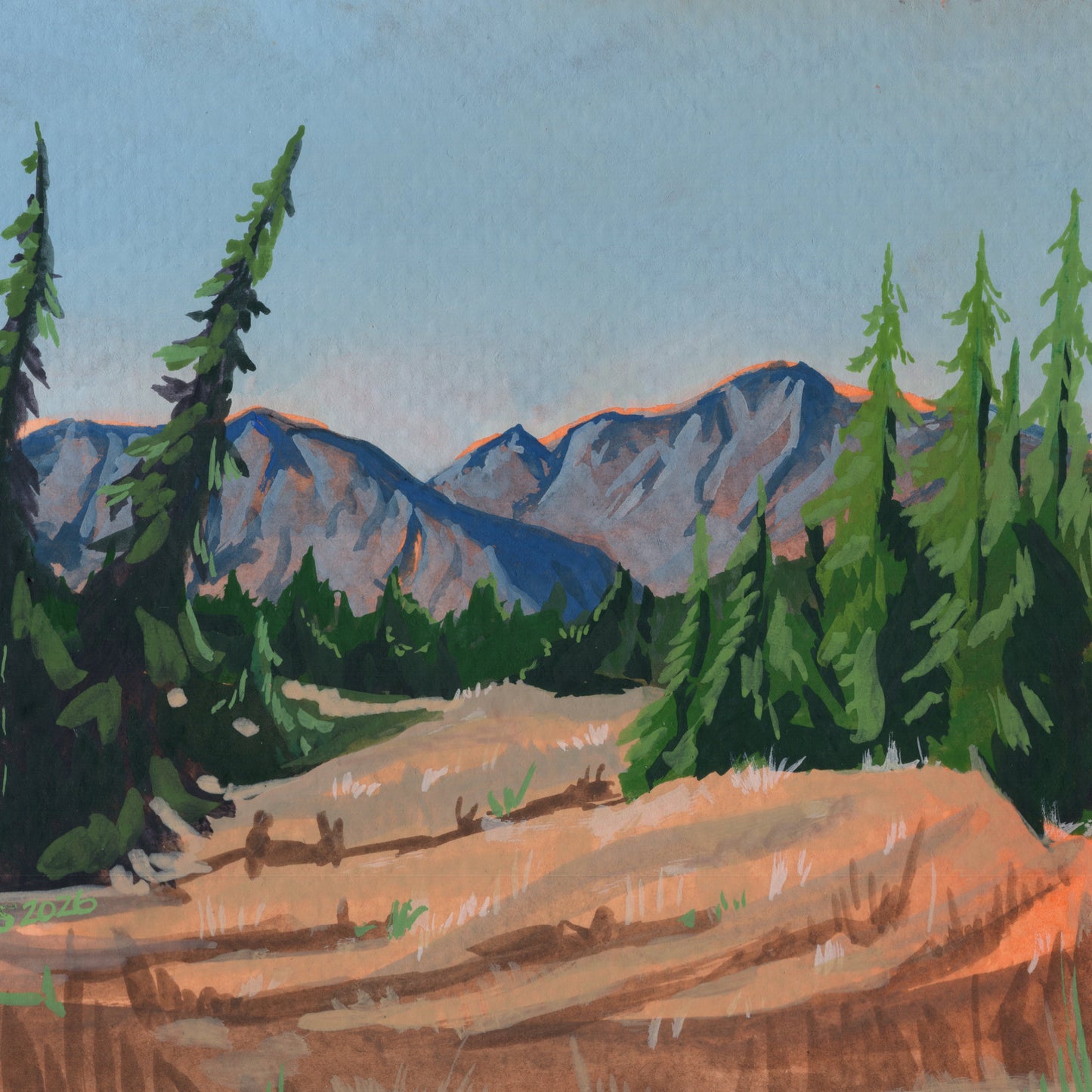 Big Sky Hike | Original Painting