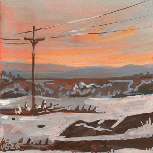 Snowy Dusk | Original Painting