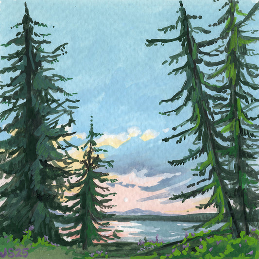 Wolf Point, Yellowstone | Original Painting